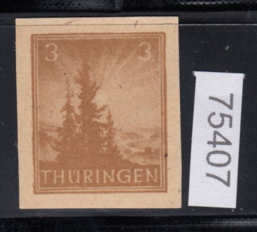 SBZ  1945 Mi.-Nr.: 92 AY a z2 U  ** geprüft    vierseitig ungezähnt