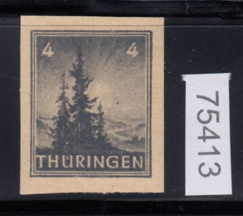 SBZ  1945 Mi.-Nr.: 93 AX p1 U  ** geprüft    vierseitig ungezähnt