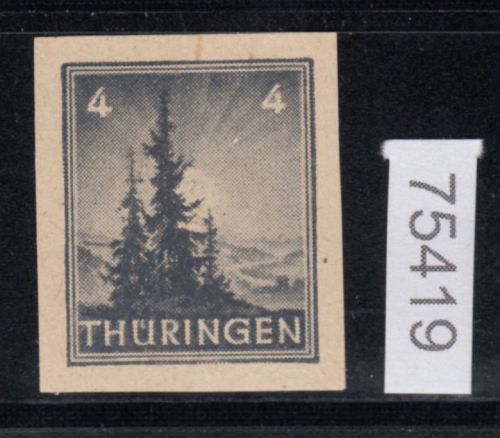 SBZ  1945 Mi.-Nr.: 93 AX z1 U  ** geprüft    vierseitig ungezähnt