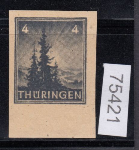 SBZ  1945 Mi.-Nr.: 93 AX z2 U  ** geprüft    vierseitig ungezähnt