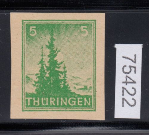 SBZ  1945 Mi.-Nr.: 94 AX b w U  ** geprüft    vierseitig ungezähnt