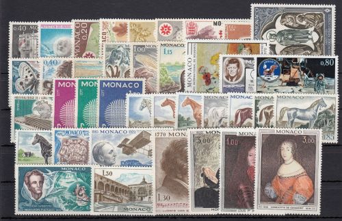 Monaco 1970, Mich.-Nr.: ** 958-996    TADELLOS ohne 988