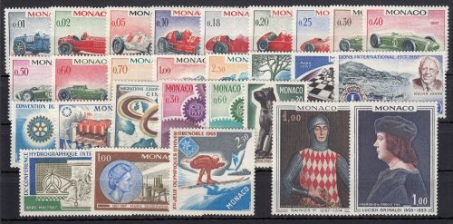 Monaco 1967, Mich.-Nr.: ** 848-877   TADELLOS ohne  869