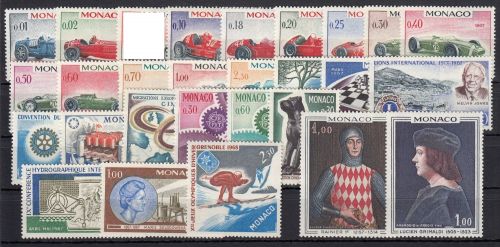Monaco 1967, Mich.-Nr.: ** 848-877   TADELLOS ohne  850+869