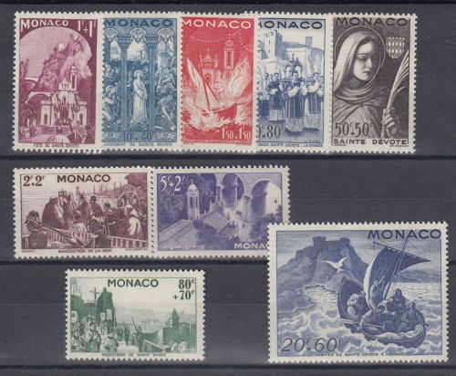 Monaco 1944, Mich.-Nr.: ** 288-96    Komplett