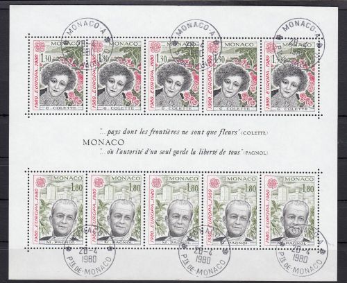 Monaco 1980, Mich.-Nr.: Block 16 gestempelt