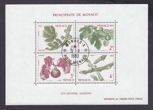 Monaco 1983, Mich.-Nr.: Block 24 gestempelt