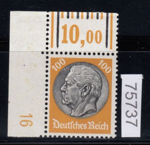 DR 1933, Mich.-Nr.: 528  ** Eckrand