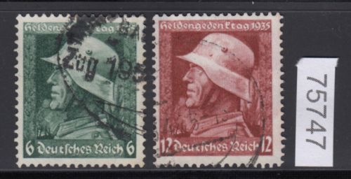 DR 1935, Mich.-Nr.: 569+570 X gestempelt