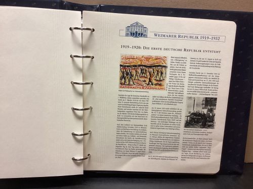 Borek Weimarer Republik 1919- 1932 Falzlos Vordruckalben mit Taschen Komplett