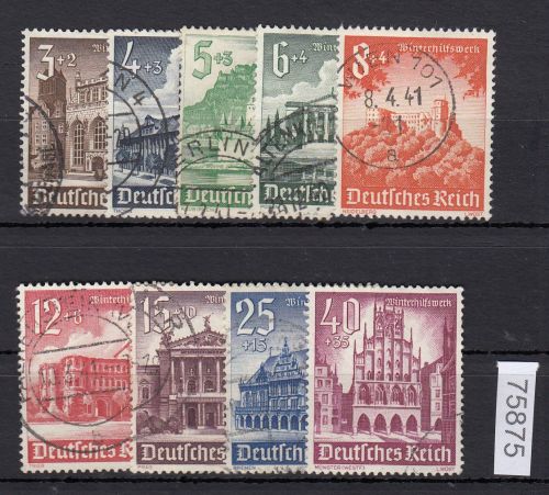 DR 1940, Mich.-Nr.: 751-759  gestempelt