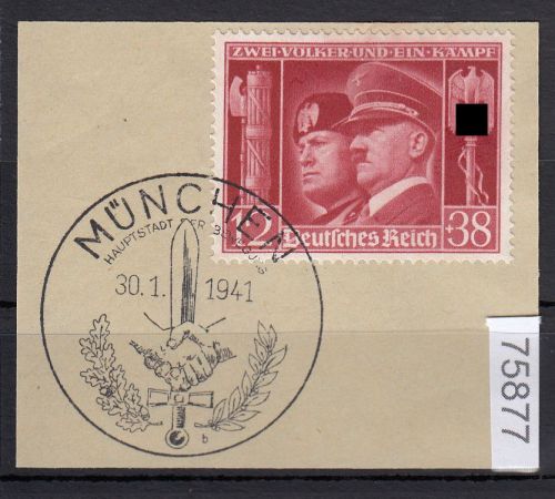 DR 1941, Mich.-Nr.: 763 gestempelt Luxus Ersttag