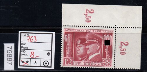 DR 1941, Mich.-Nr.: 763 **  Eckrand