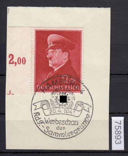 DR 1941, Mich.-Nr.: 772 gestempelt  Luxus