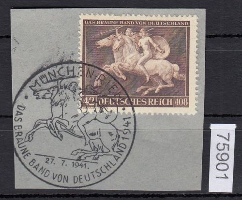 DR 1941, Mich.-Nr.: 779 gestempelt   Braunes Band