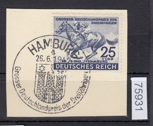 DR 1942, Mich.-Nr.: 814 gestempelt  Luxus   Blaue Band