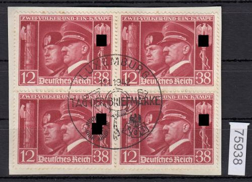 DR 1941, Mich.-Nr.: 763 gestempelt    4er-Block