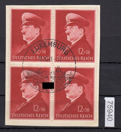 DR 1941, Mich.-Nr.: 772 gestempelt    4er-Block