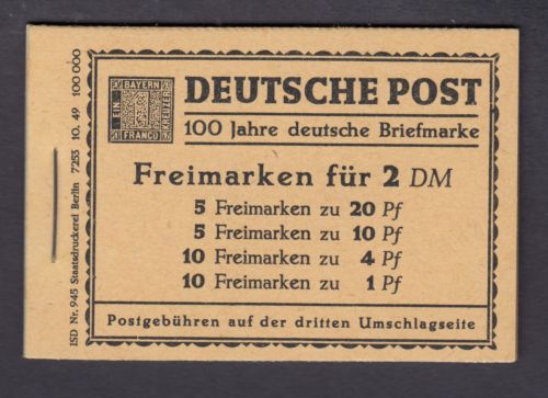 Berlin 1949, Mich.-Nr.: MH 1 **