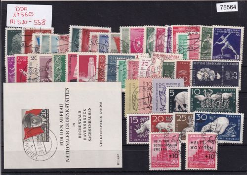 DDR 1956, Mich.-Nr.: 510-558 Komplett  gestempelt