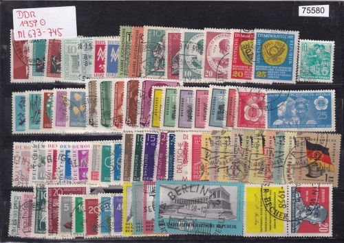 DDR 1959, Mich.-Nr.: 673-745 Komplett  gestempelt