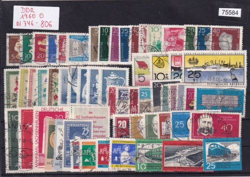 DDR 1960, Mich.-Nr.: 746-806 Komplett  gestempelt