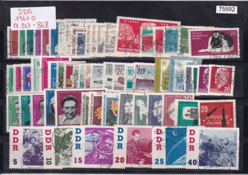 DDR 1961, Mich.-Nr.: 807-868 Komplett  gestempelt