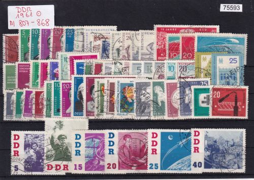DDR 1961, Mich.-Nr.: 807-868 Komplett  gestempelt