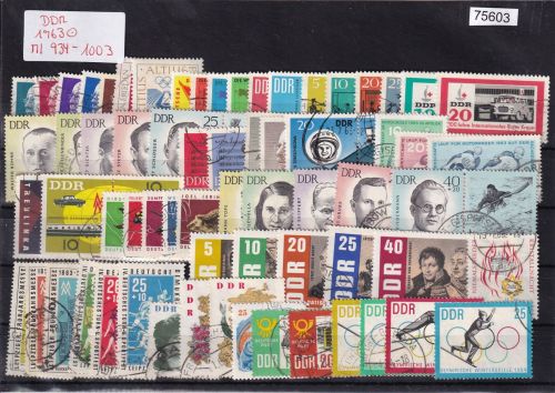 DDR 1963, Mich.-Nr.: 934-1003 Komplett  gestempelt