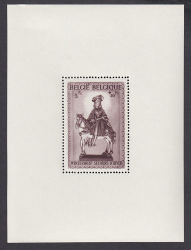 Belgien 1942, Mich.-Nr.: Block 16 **   Saint Martin zu Pferd    lesen