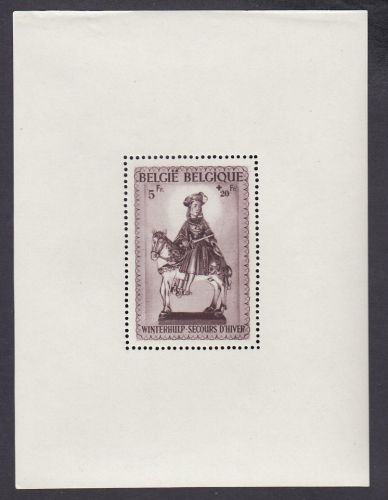 Belgien 1942, Mich.-Nr.: Block 16 **   Saint Martin zu Pferd    lesen