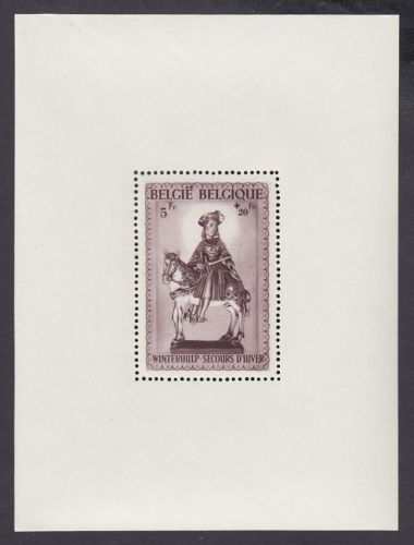 Belgien 1942, Mich.-Nr.: Block 16 **  MNH  Saint Martin zu Pferd
