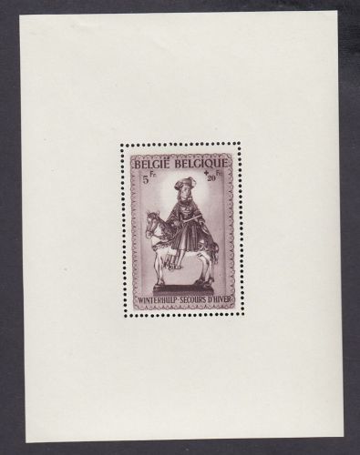 Belgien 1942, Mich.-Nr.: Block 16 **  MNH  Saint Martin zu Pferd