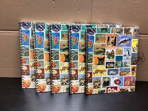 Briefmarkenalbum  Einsteckalben  A5 5 Stück Spiralbindung leer gebraucht