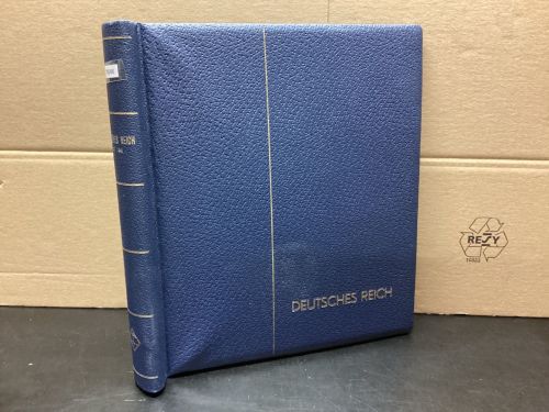 Leuchtturm Klemmbinder gebraucht  leer blau genarbt