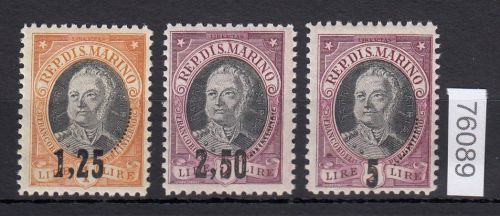 San Marino 1927, Mich.-Nr.: 133-35 **