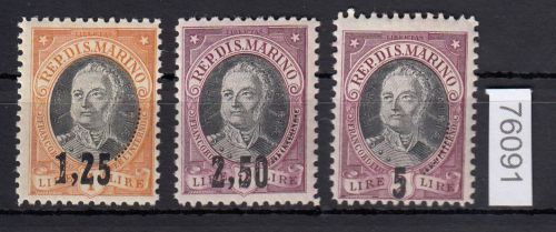San Marino 1927, Mich.-Nr.: 133-35 **