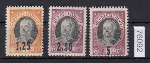 San Marino 1927, Mich.-Nr.: 133-35 **
