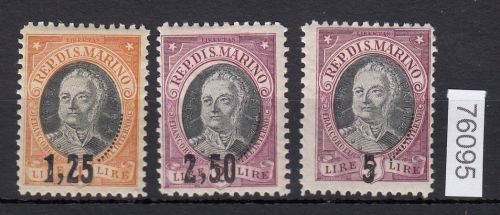 San Marino 1927, Mich.-Nr.: 133-35 *