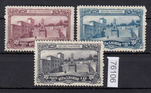 San Marino 1927, Mich.-Nr.: 138-40 *