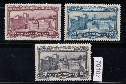 San Marino 1927, Mich.-Nr.: 138-40 *