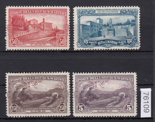 San Marino 1927, Mich.-Nr.: 141-44 *