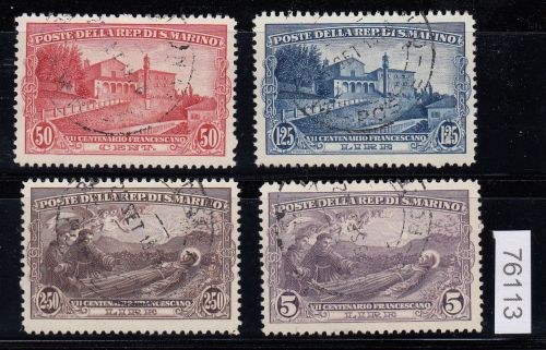 San Marino 1927, Mich.-Nr.: 141-44 gestempelt