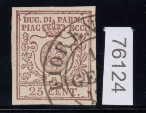 Italien 1857 Parma, Mich.-Nr.: 10 gestempelt