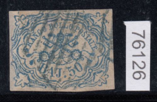 Italien 1852 Kirchenstaat, Mich.-Nr.: 10 gestempelt   Signiert