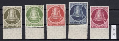 Berlin 1951, Mich.-Nr.: 82-86 ** rand