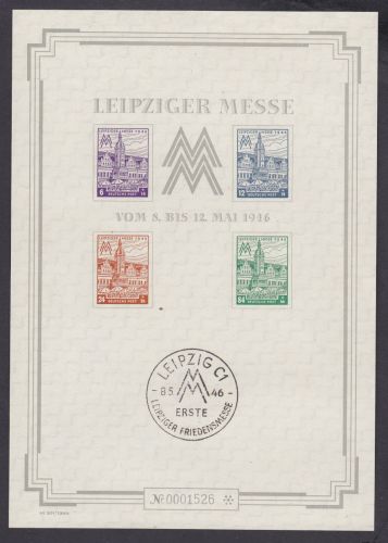 SBZ  1945 Mi.-Nr.:  Block 5 S **