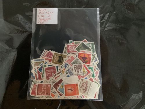 Bund 1960-1969, Mich.-Nr.: 326-611 **+ Blockmarken+ x/y Marken