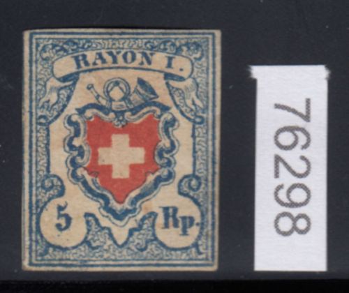 Schweiz 1851 : Mi.-Nr.:9  *