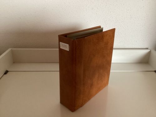 SAFE Album Braun Compact - Luxus  leer 4-Ringe mit Folien gebraucht
